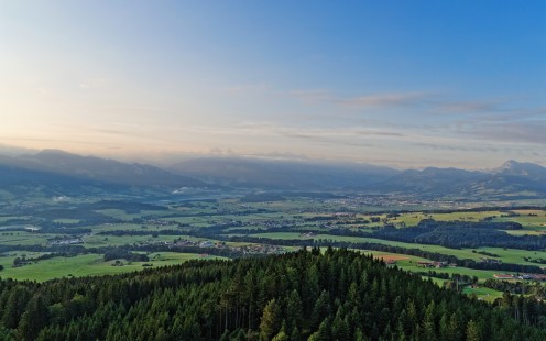 La verte Gruyère vue de la tour du Gibloux