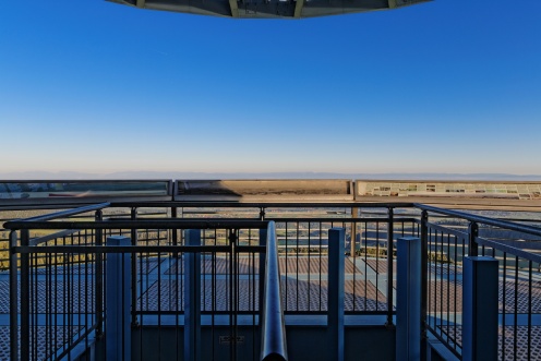 Haut de l'escalier d'accès à la tour du Gibloux