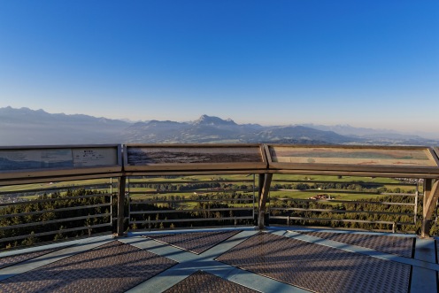 Vue de la tour du Gibloux en direction du Moléson (sud)